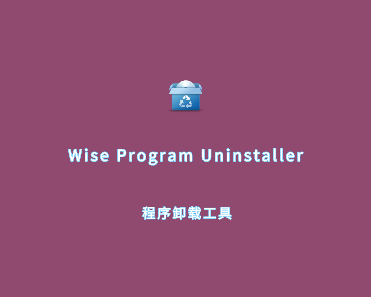 程序强制卸载 Wise Program Uninstaller v3.2.1.264 绿色便捷版