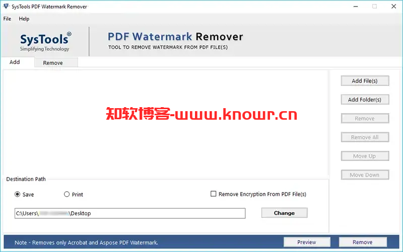 SysTools PDF Watermark Remover 破解版.png