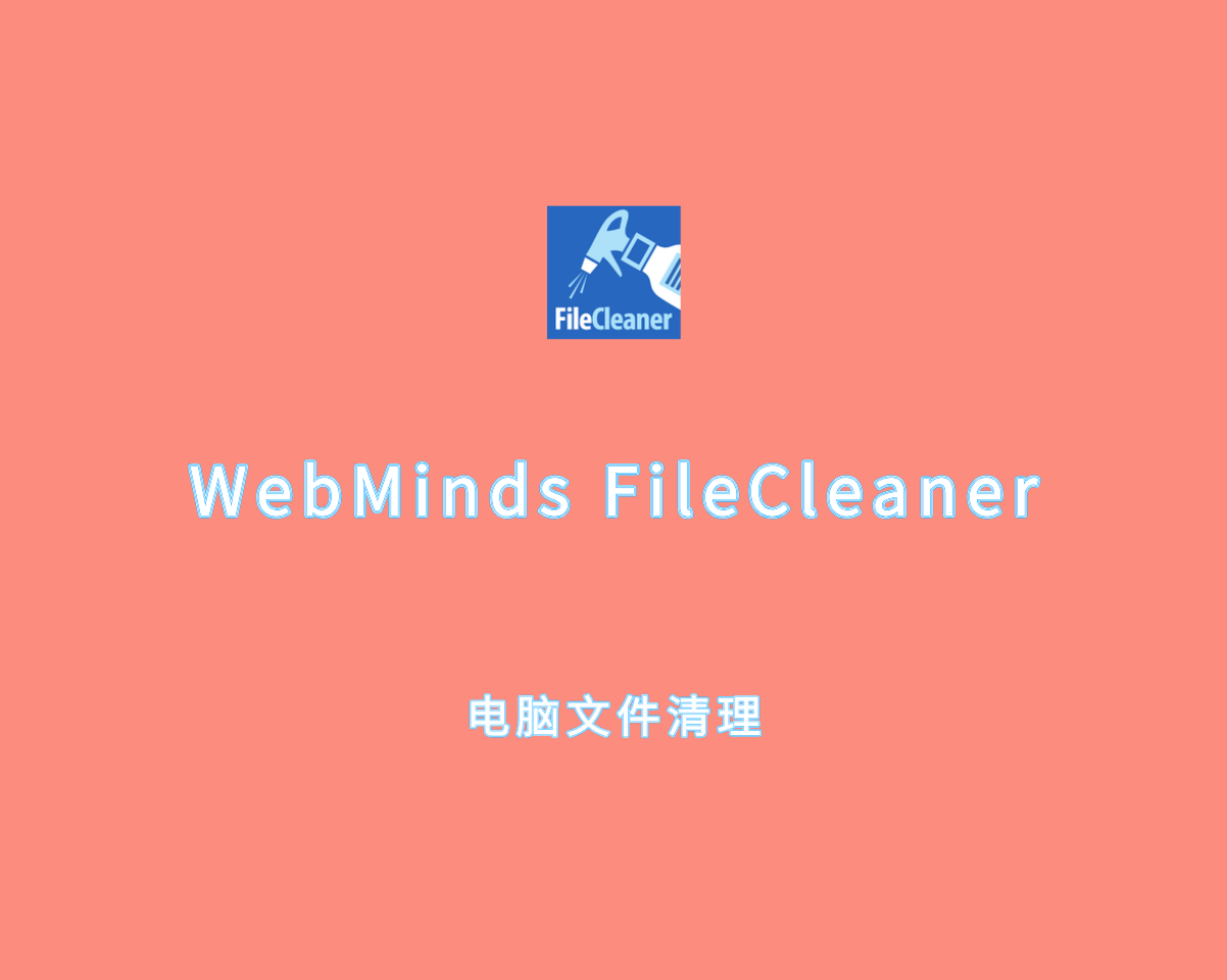 电脑文件清理 WebMinds FileCleaner Pro v5.2.0.350 专业绿色版